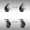Service Caster 5 Inch SS Polyurethane Caster Set with Roller Bearings 4 Swivel Lock 2 Brake SCC SCC-SS30S520-PPUR-TLB-BSL-2-BSL-2 - alternate 2